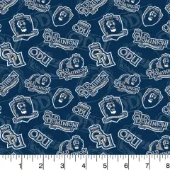 Sykel Enterprises-Old Dominion University Cotton Fabric-ODU Monarchs Tone On Tone Cotton Quilting Fabric