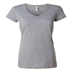 BELLA + CANVAS&reg; Women&rsquo;s Jersey V-Neck Short Sleeve Tee Athletic heather