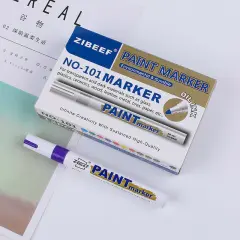 Permanent Paint Marker Pen for Car Purple