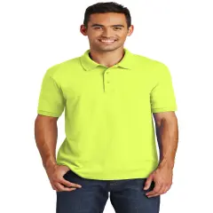Port & Company&reg; Collared Core Blend Jersey Knit Polo Safety green