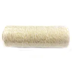 Wrapables Cotton Baker's Twine 4ply 110 Yard, Metallic Gold