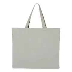 Q-Tees&reg; Promotional Tote Heavy Cotton Canvas Grey