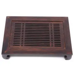 Luxury Bamboo Tea Tray Serving Table Water Storage Plate