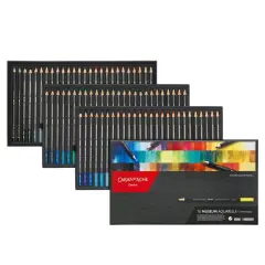Caran D'Ache Color Pencil Set - Museum Aquarelle Watersoluable Colored Pencil Set of 76 + 2 Technalo Pencils