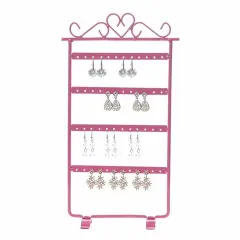 Kitcheniva Jewelry Metal Stand Holder Pink