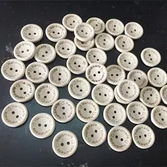 100 Pieces Wooden Handmade Buttons, Crafts Assorted Buttons Wooden Sewing Buttons, for Sewing Clothing Accessories, DIY Crafting Projects Decorations 20mm