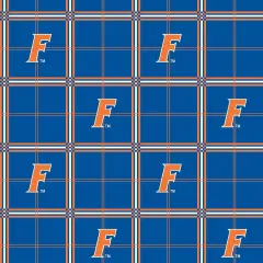Sykel Enterprises-University of Florida Flannel Fabric-Florida Gators Plaid Cotton Flannel Fabric
