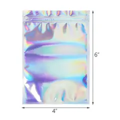 Kitcheniva Resealable Holographic Mylar Foil Bag