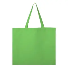 Q-Tees&reg; Promotional Tote Heavy Cotton Canvas Lime
