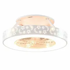 23 Inch Mount Ceiling Fan with LED Light and Remote Control