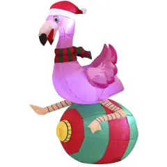 Christmas Inflatable Decorations Flamingo on Ornament