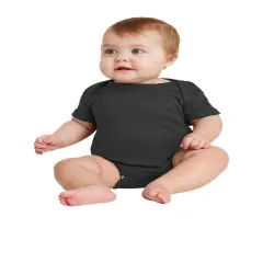 Rabbit Skins&reg; Infant Baby Rib Bodysuit Black