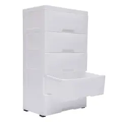 5 Drawer Dresser Storage Tower Organizer .