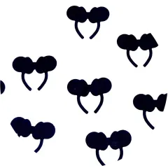 Polyester Glitter - Black Mouse Headband - by Glitter Heart Co.&trade;