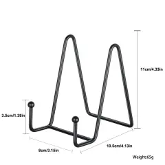 Kitcheniva 4" Metal Frame Holder Display Stands 8 Pack Black