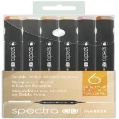 Spectra AD Alcohol Markers - 6pc Portrait Set