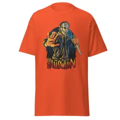 Halloween jason with dager classic fashion t-shirt