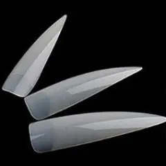 Kitcheniva Long Stiletto Pointy False Nail Tips Natural