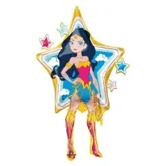 Wonder Woman Mylar Foil Balloon for Birthday Party