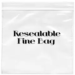 Resealable Fine Bag 3x4" 4ml - Pack of 10