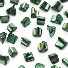 6 Packs of Tinted Shell Nugget Blue 2/8" Strand