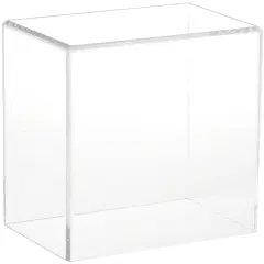 Plymor Clear Acrylic Display Case with No Base, 6" W x 4" D x 6" H