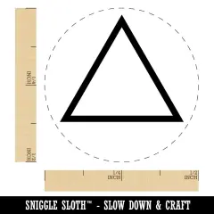 Triangle Witch Symbol Fire Wicca Element Self-Inking Rubber Stamp Ink Stamper for Stamping Crafting Planners Red