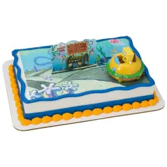 SpongeBob SquarePants Krabby Patty DecoSet&reg; Cake Decoration