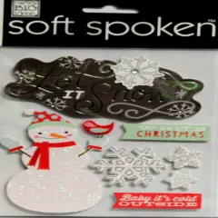 Me & My Big Ideas Soft Spoken Let It Snow Dimensional Stickers