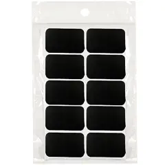 Wrapables Set of 40 Chalkboard Labels / Chalkboard Stickers, 2.25" x 1.5" Rectangle