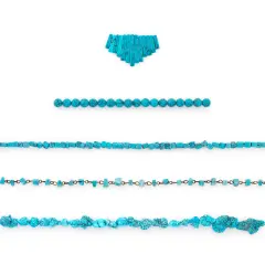 Turquoise Gemstone Bead Assortment Collection for Jewelry Making Value Pack