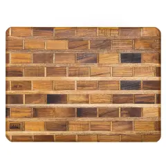 Artisanal Handmade Rustic Style Teak Charcuterie