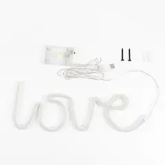 Warm White Love Neon Sign LED Wall Decor for Party Events