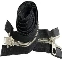 YKK Parka Two-Way Separating Zipper #10 Aluminum Metal Dual Heavy Duty 36" - 48" (37 Inches)