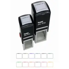 Simple Property of Label Self-Inking Rubber Stamp Ink Stamper Purple