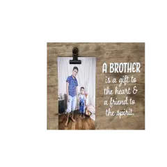 Decorative Wood Clip Frame: Brother
