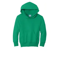 Port & Company&reg; Youth Core Fleece Pullover Hooded Sweatshirt Kelly Green