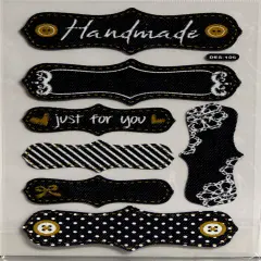 Designer Denim Cloth Label Stickers