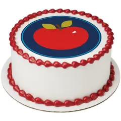 Apple Edible Cake Topper Image 7.5" Round