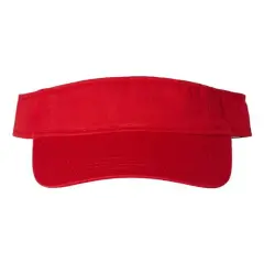Valucap&reg; Bio-Washed Visor Red