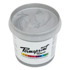 Permaprint Premium Screen Ink - Pearl Silver, 1 L