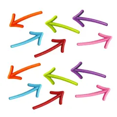 Wrapables Novelty Refrigerator Magnets for Kitchen, Whiteboards, Cabinets, and Lockers (Set of 12) Arrows