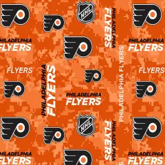 Sykel Enterprises NHL Team Fleece Blanket Fabric-Philadelphia Flyers Digi Camo Fleece Fabric