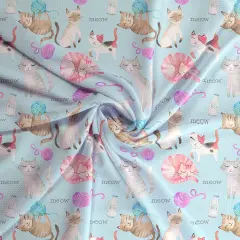 Cats Bullet Fabric 1 yard