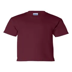Gildan&reg; Ultra Cotton Youth Crewneck Short Sleeve T-Shirt Maroon