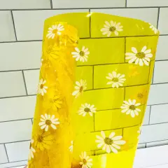 Yellow Gold Clear Daisy Jelly Vinyl 12&rdquo;