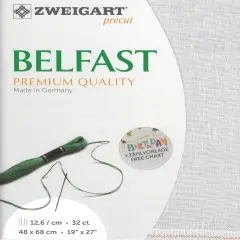 Precut Zweigart Belfast 32 count Silvery Moon