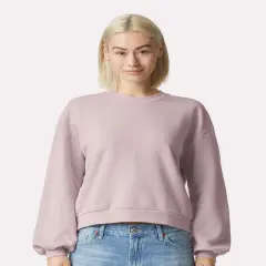 American Apparel&reg; ReFlex Women's Fleece Crewneck Sweatshirt Blush