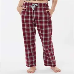 Luxurious Haley Flannel Pant | RADYAN&reg; Heritage maroon plai