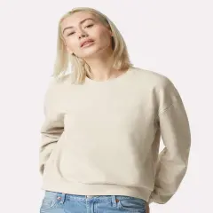 American Apparel&reg; ReFlex Women's Fleece Crewneck Sweatshirt Bone